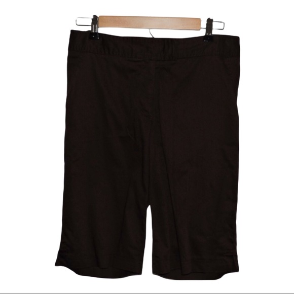 For the Republic Brown Dress Shorts 8 - Picture 2 of 5